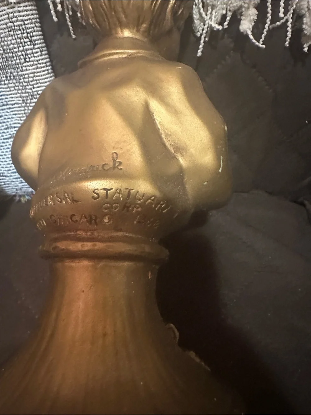 Vintage busts are a 1971 set by Universal Statuary Corp. titled Music to My Ears